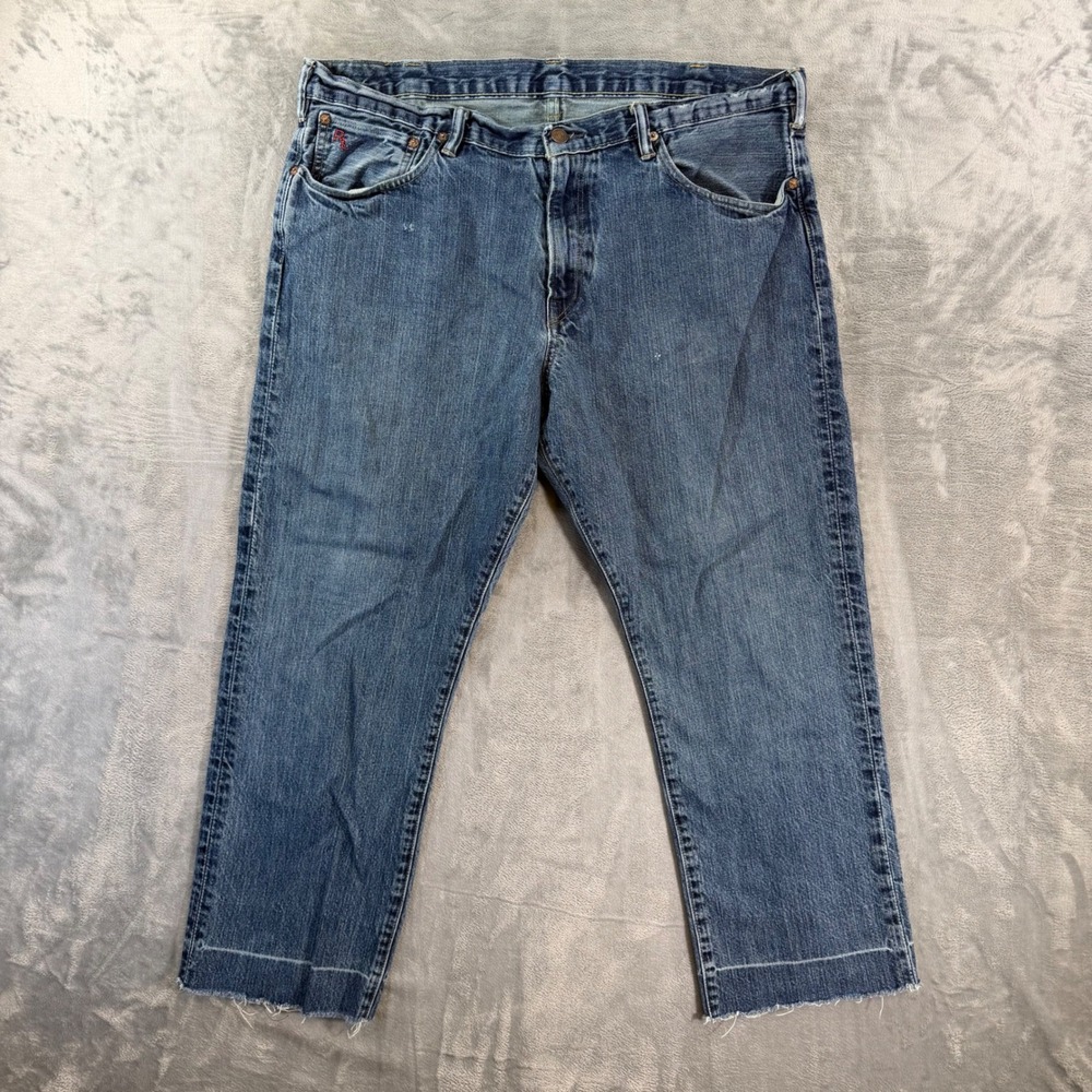 Vintage POLO RALPH LAUREN 867 Classic Fit Jeans Men's Size 38x29 Dark Blue Denim